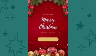merry christmas card template