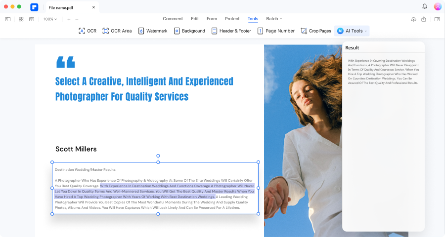 PDF-Dokumente Intelligent Bearbeiten Mit Dem PDFelement AI PDF Editor