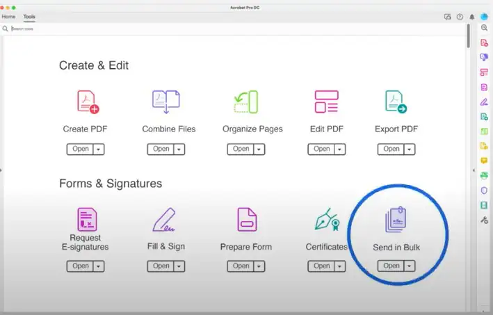 adobe send in bulk
