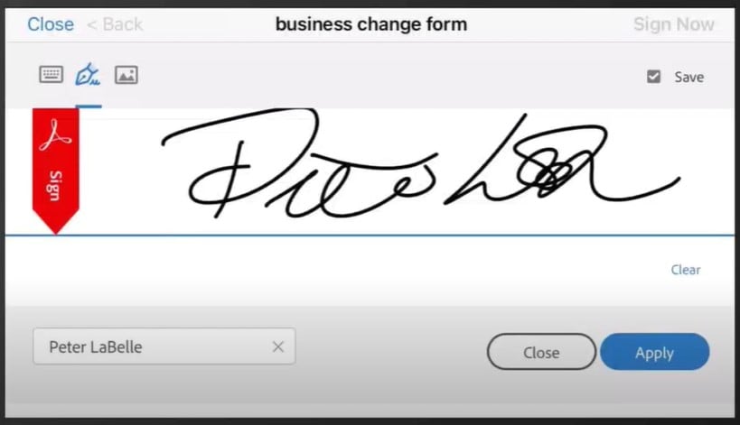 create signature