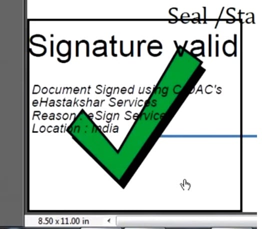 Signatur hinzugefügt von cdac esign