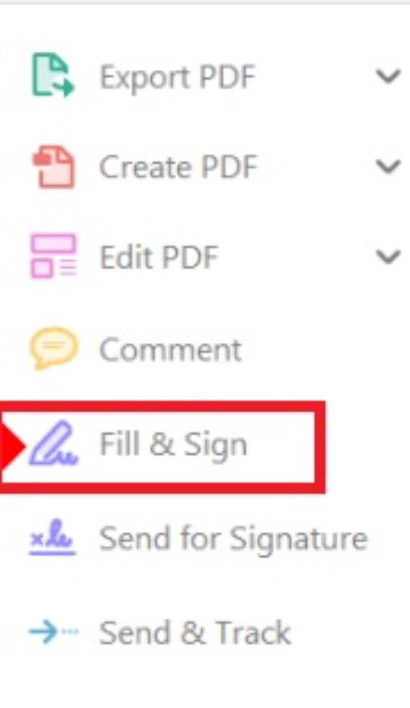 adobe reader fill and sign feature