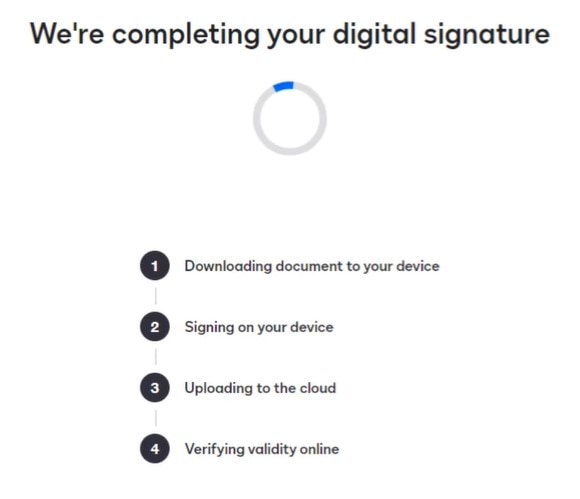 docusign loading process