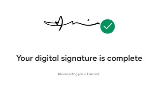 vollständige digitale Signatur