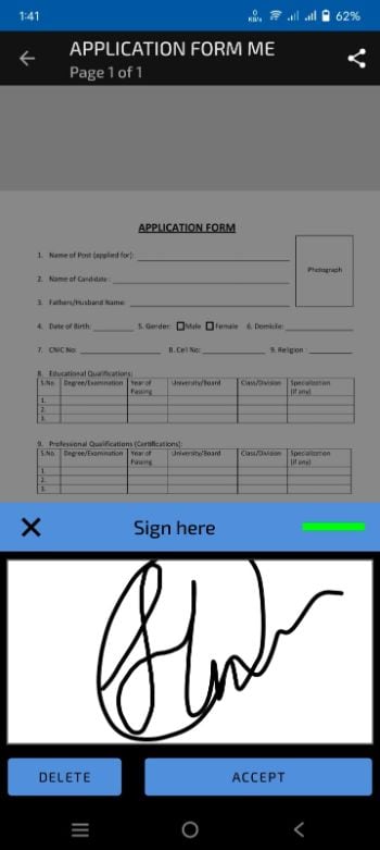 signatur kritzeln pdf signply