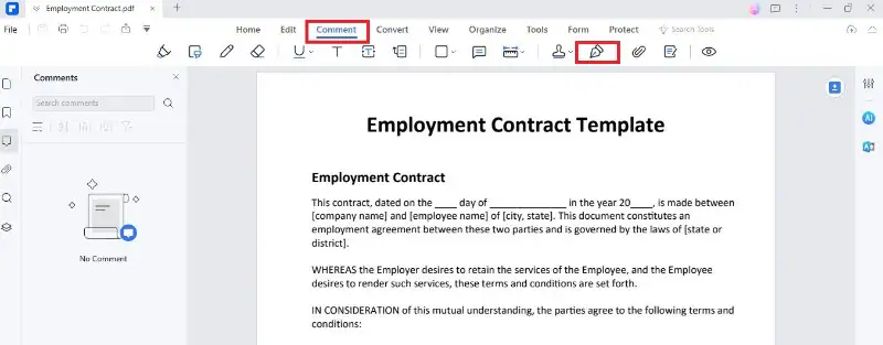 añadir firma con pdfelement