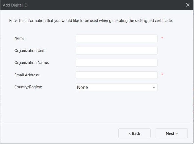 adding information to the digital id