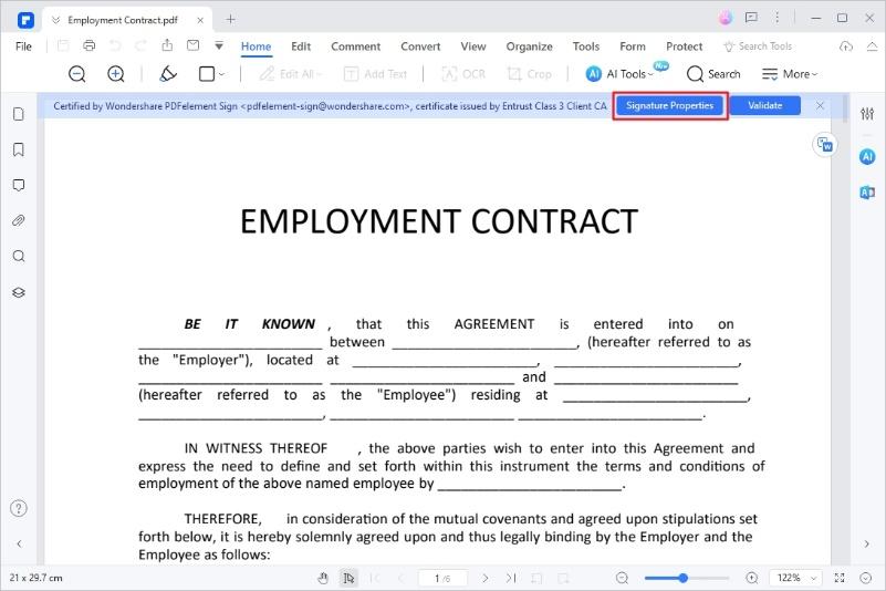 digital signature properties