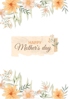 plantilla de tarjeta del Día de las Madres