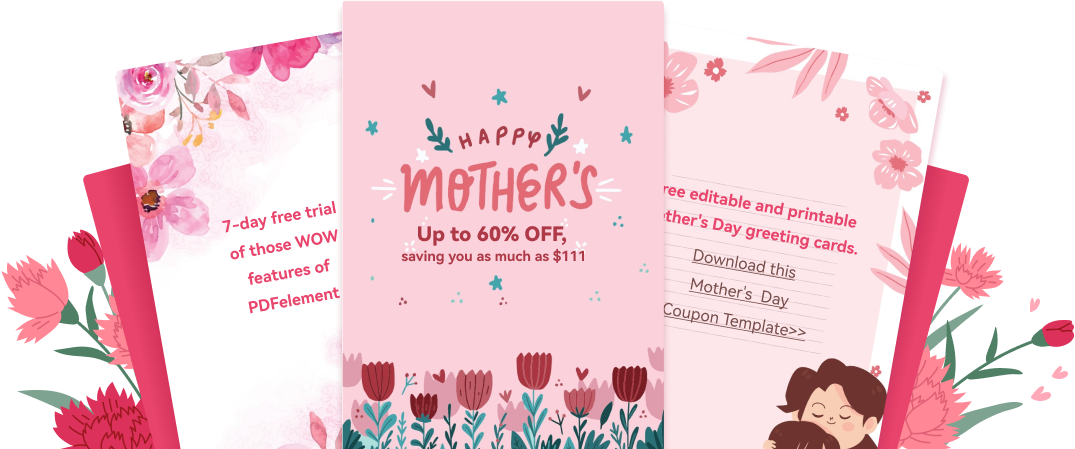 happy mothers day card template