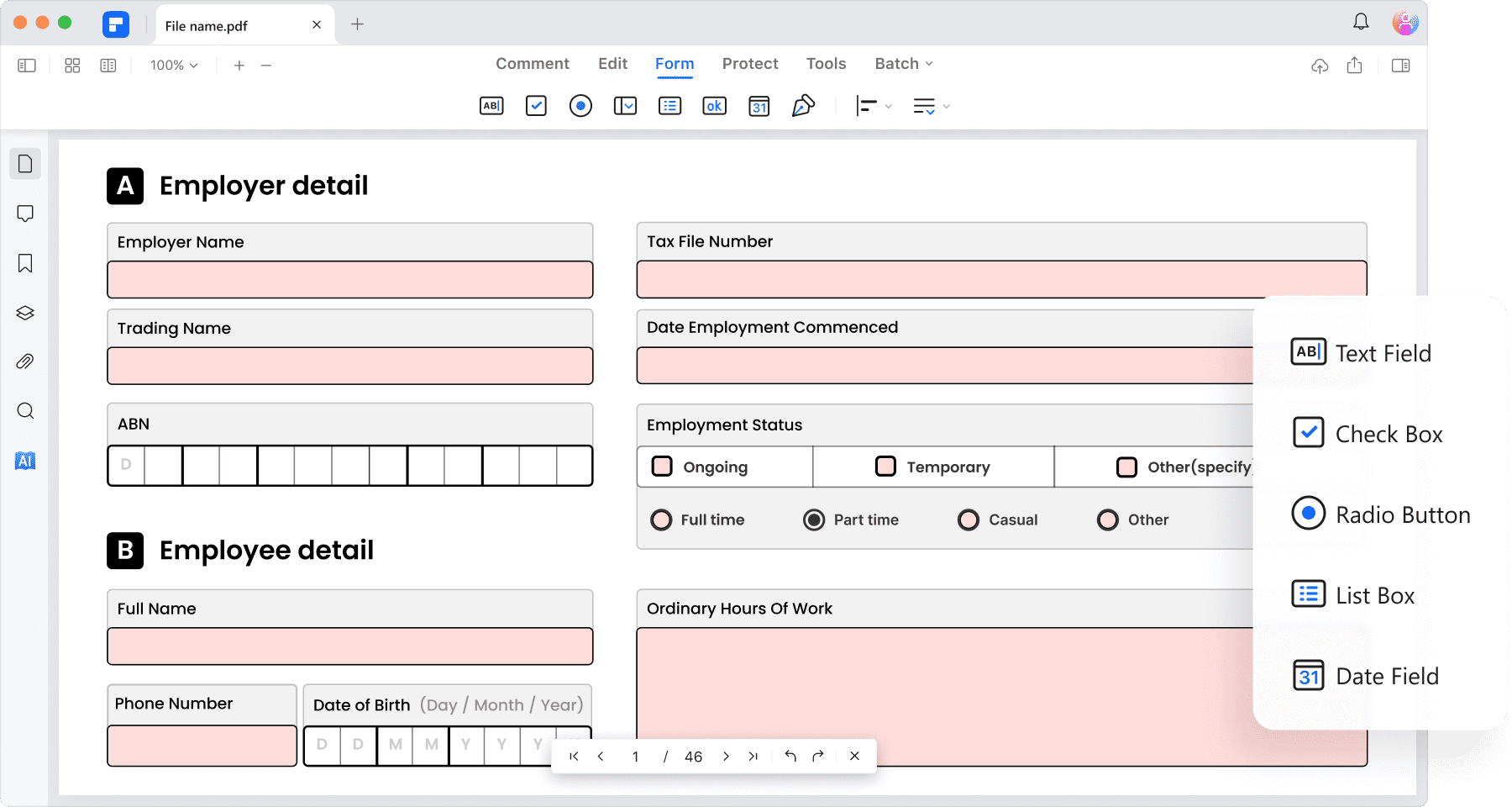  create filler pdf 