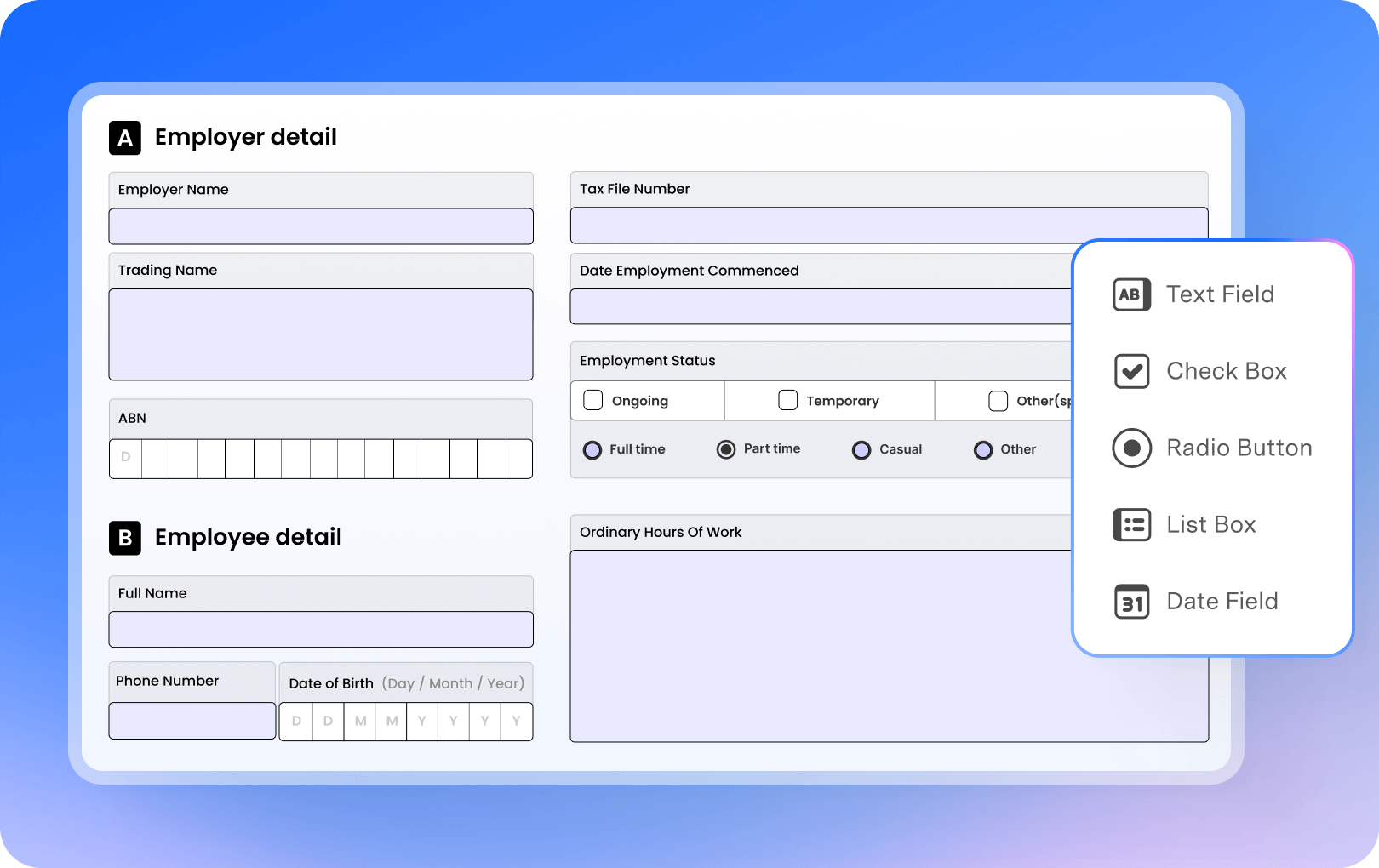 Ein ausfüllbares PDF-Formular erstellen