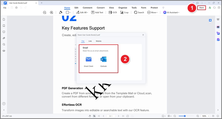 allegare un pdf all'email di outlook