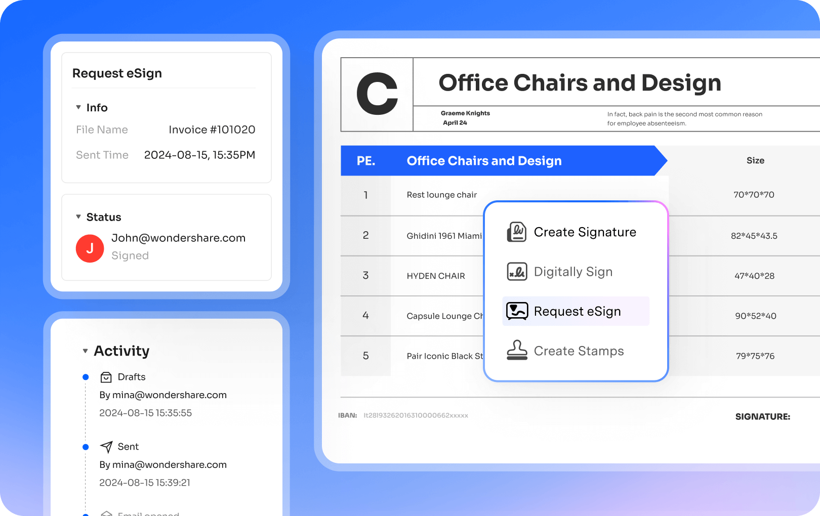 Créer une signature pour un pdf