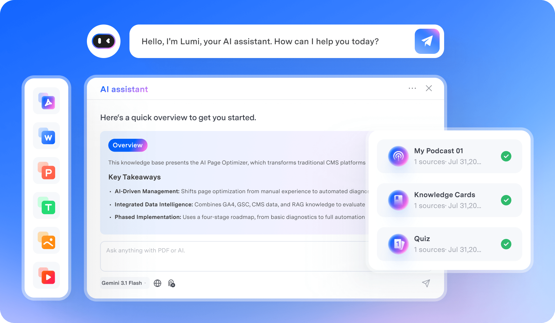Go beyond PDF chat.