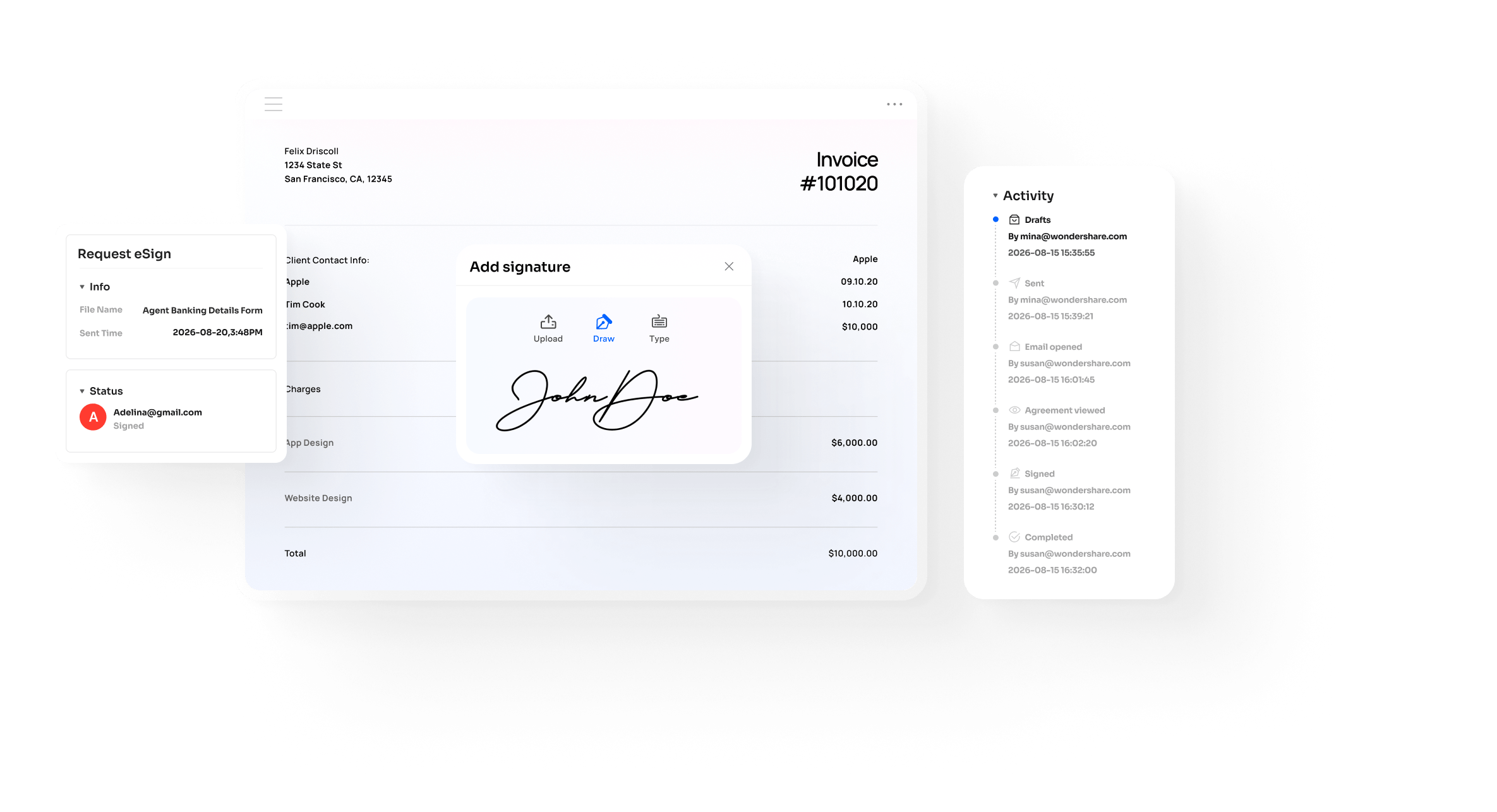 E-Sign PDF documents with certificate-based signatures