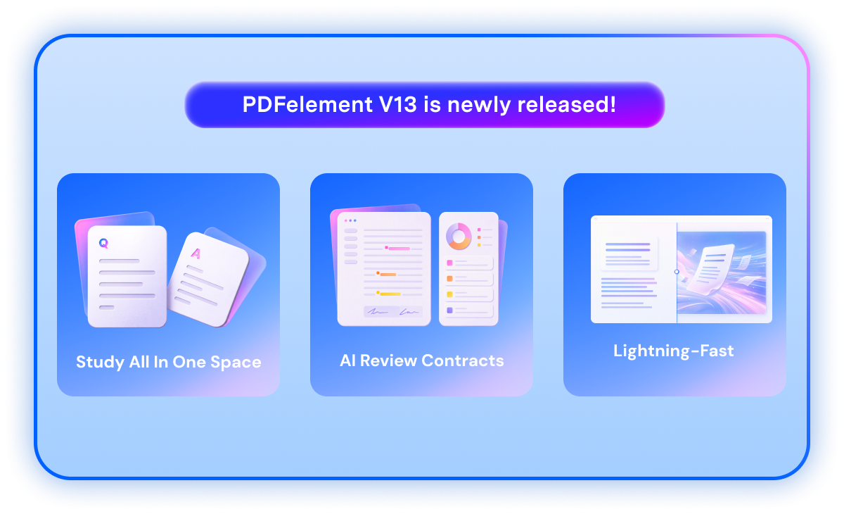 PDFelement V13 is newly released!