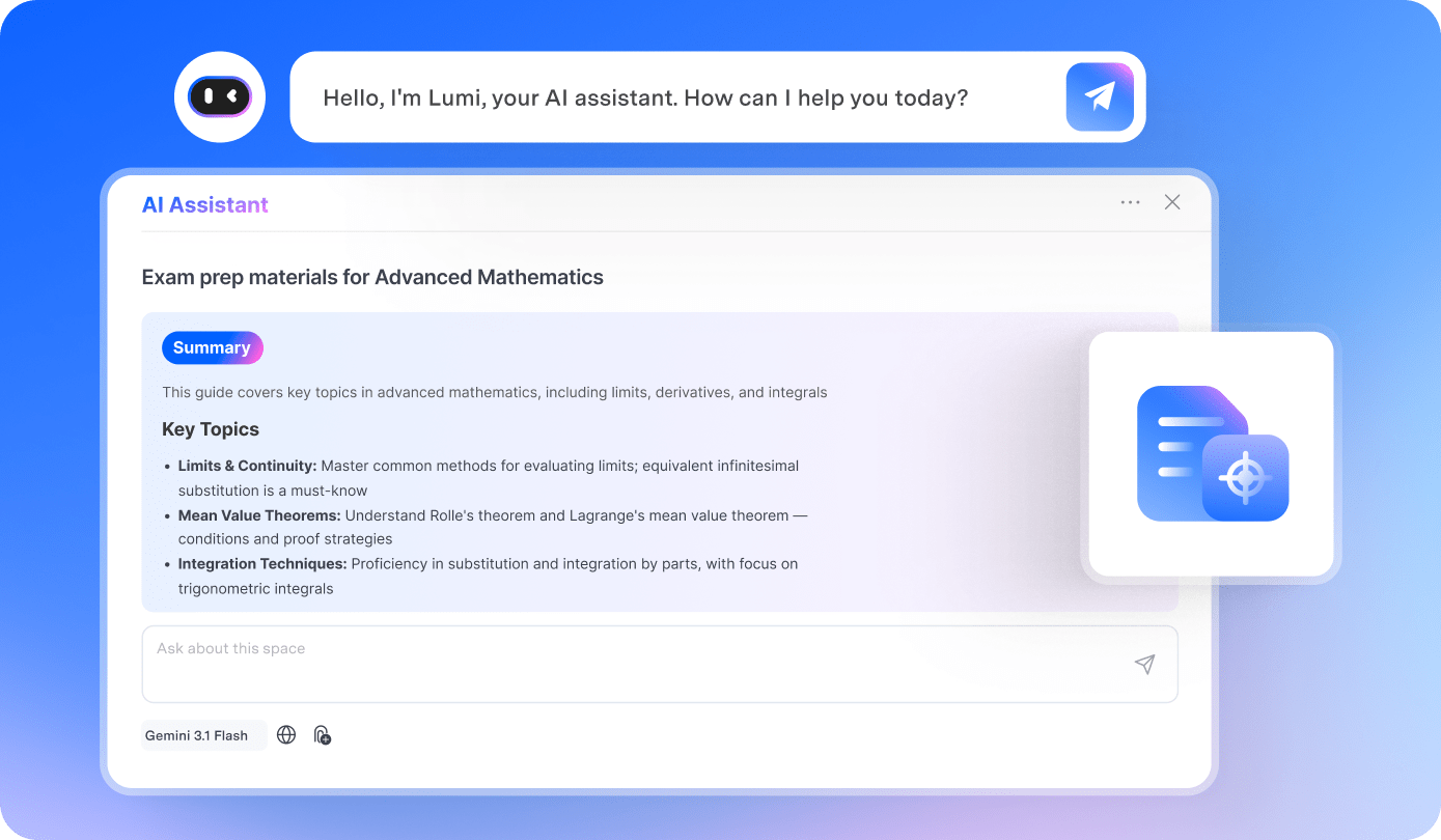 Learn deeper with AI-powered explanations.