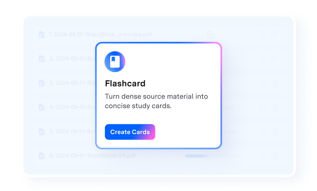 Create flashcards automatically