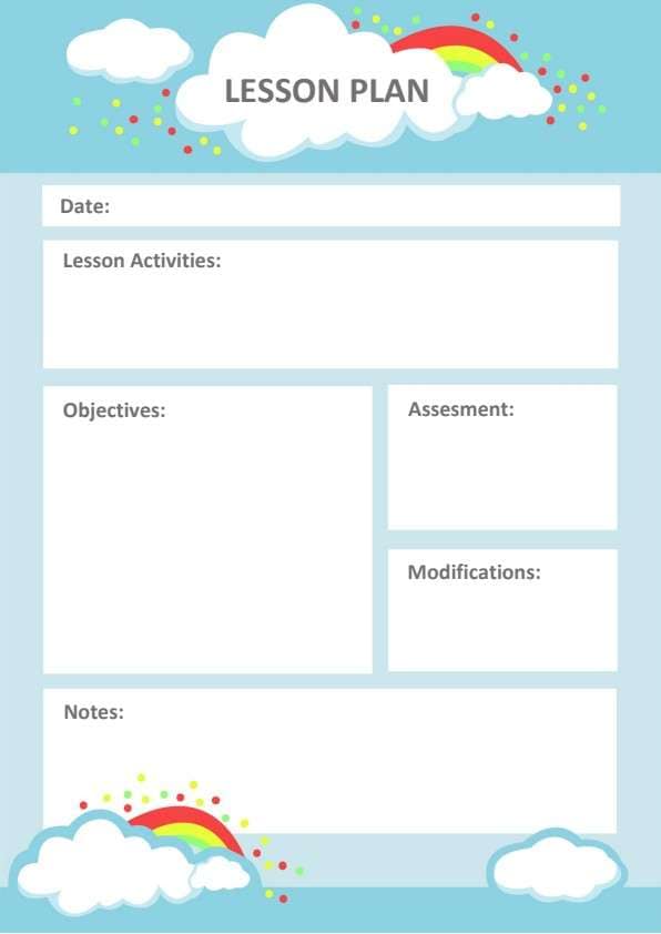 Customize a printable Lesson Plan PDF