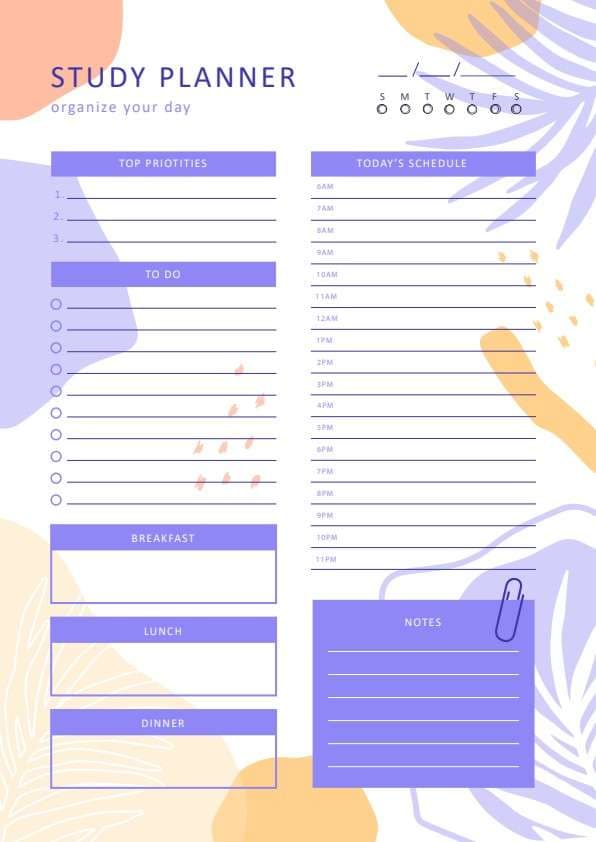 study planner