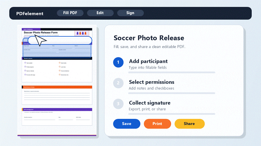 Customize a printable Soccer Photo Release Form PDF