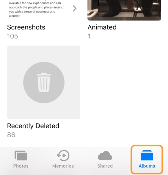 recover iphone deleted photos on ios 14
