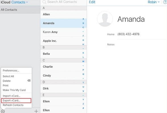 recover lost contacts from icloud on ios 14
