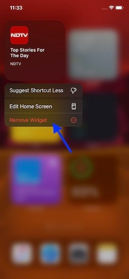 how do I delete custom widgets in ios 14