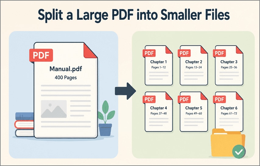 split large pdf into smaller files