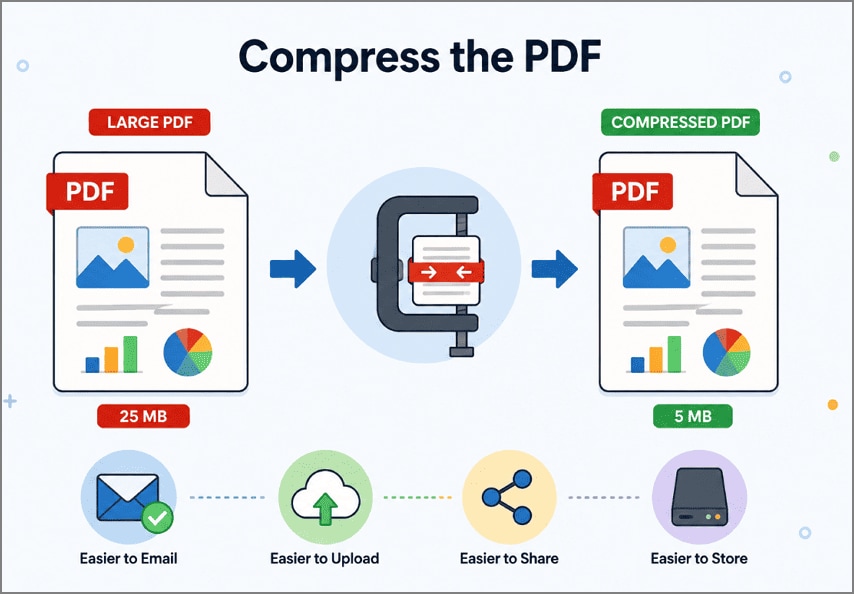 compress the large pdf