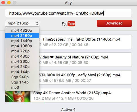 Speichern Sie YouTube-Videos auf MacOS 10.14