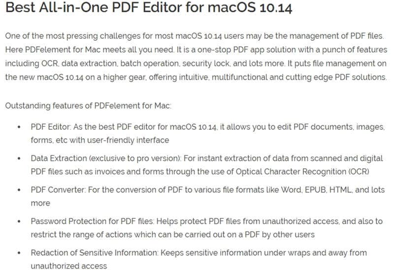 mac os 10.14 known issues