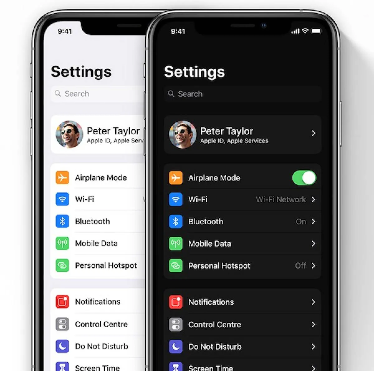 comparación de iOS 13 frente a iOS 12