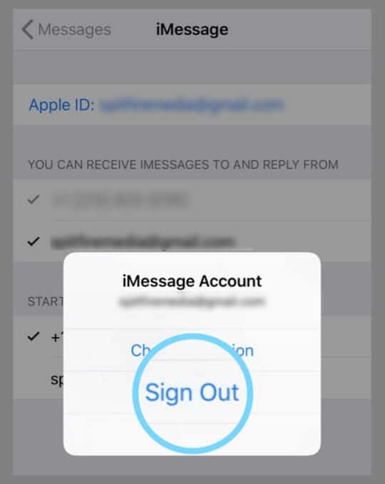 fix imessage issue