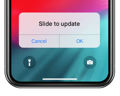 iOS 13 Update hängt fest