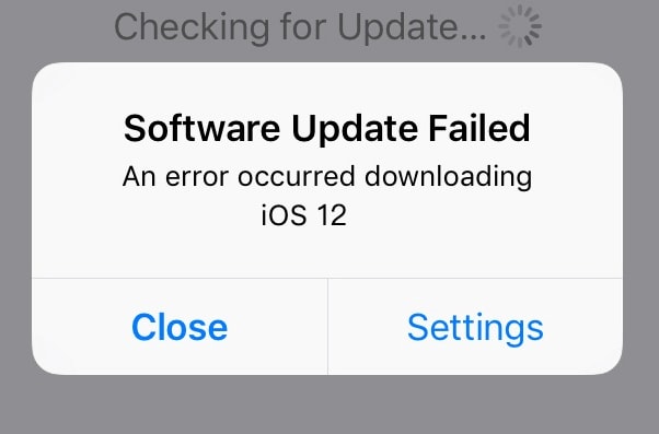 stuck issue about ios 13 update