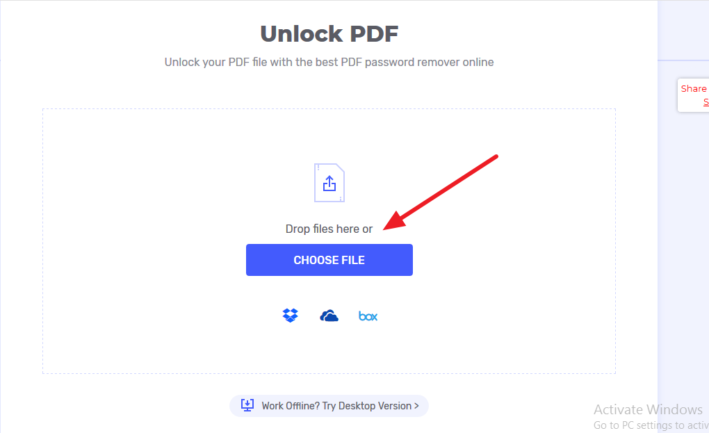 rimuovere la protezione password dal pdf