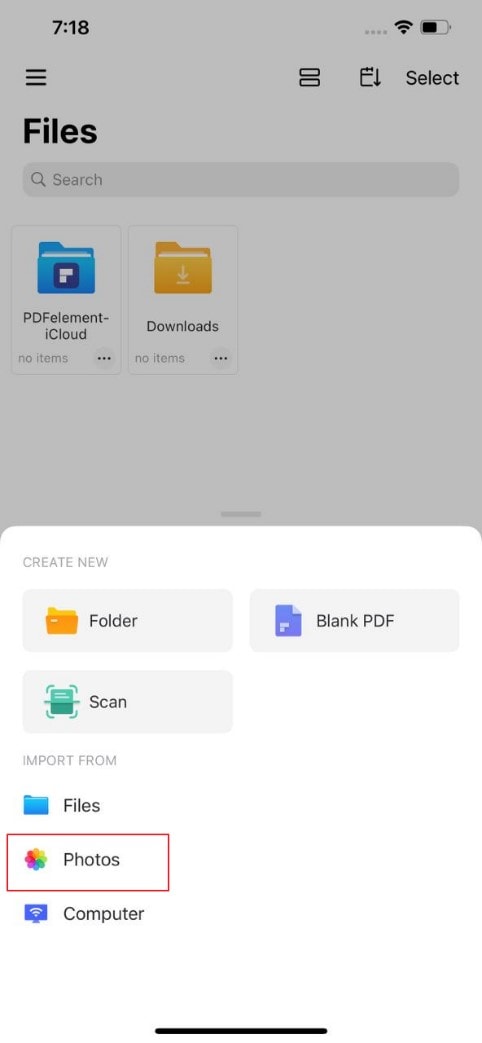 create pdf from photos