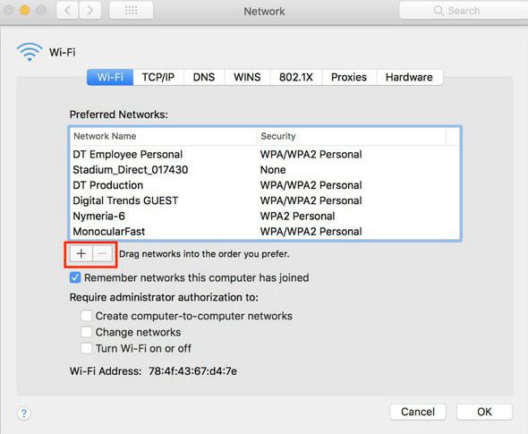 forget a wi-fi network on your macos 11 computer