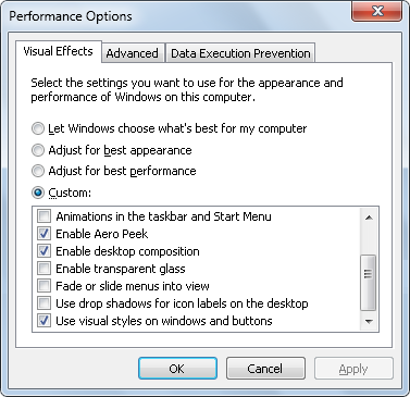 Problemas y soluciones de Windows 7