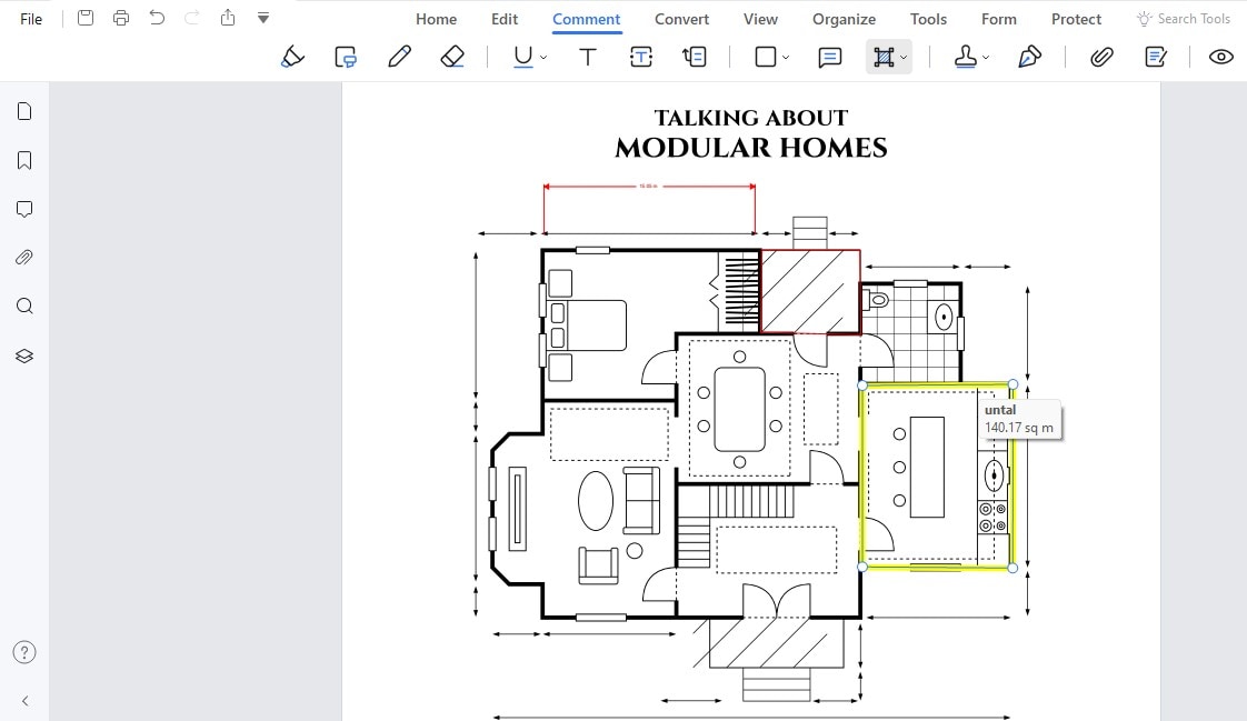 modifier la dimension et la mesure