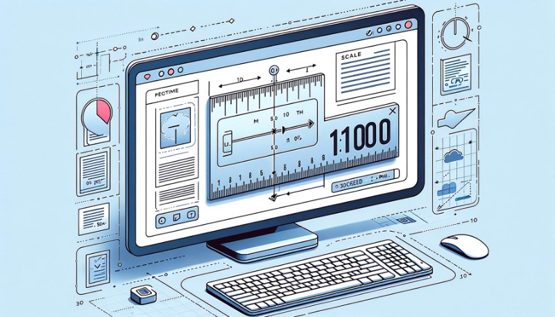 relação de escala pdf para medição