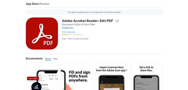 adobe reader app ipa download