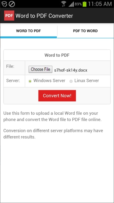 Doc to PDF Converter per Android