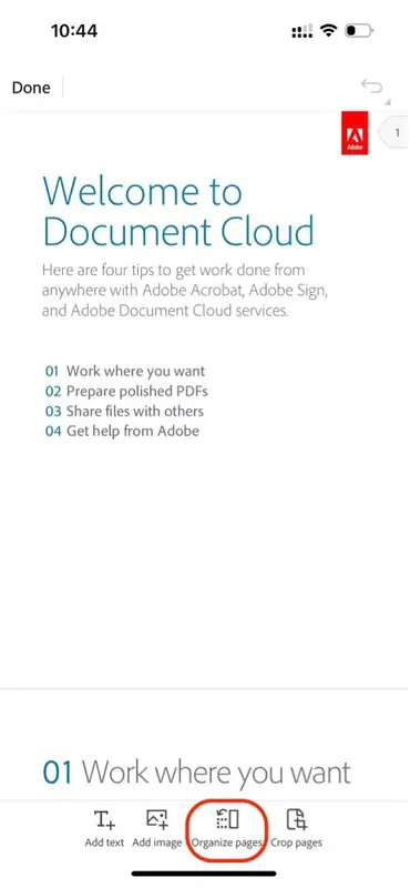 adobe acrobat file interface