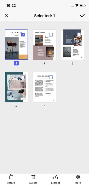 rotate page in pdf on ios