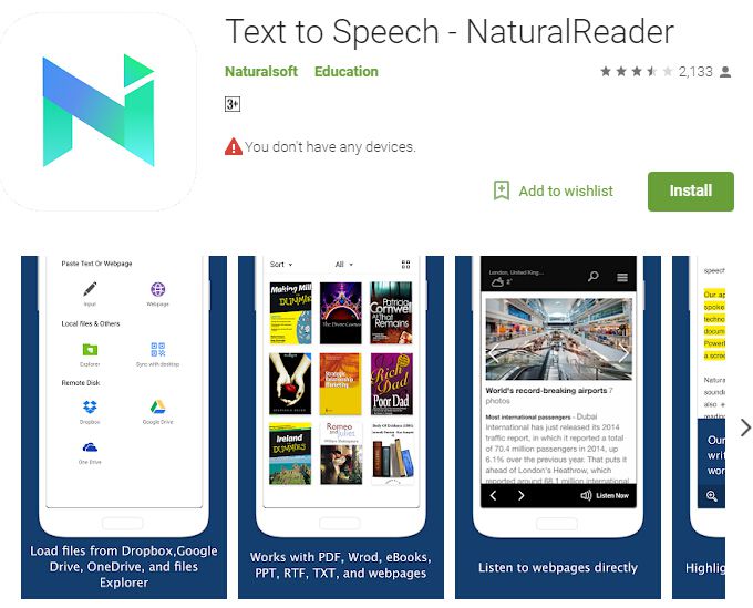 android pdf text to speech