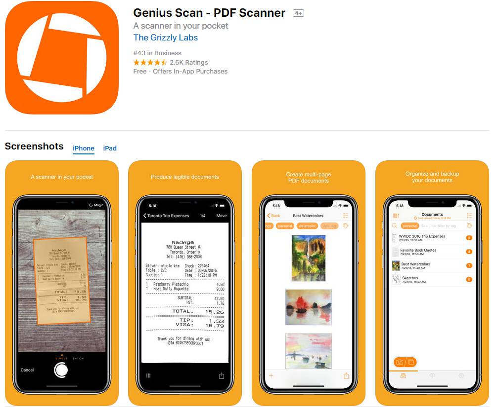 PDF Creator Apps for iPhone