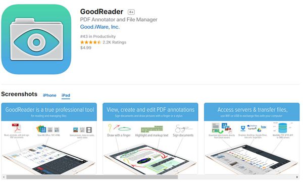 אפליקציית עורך PDF עבור iPhone iPad